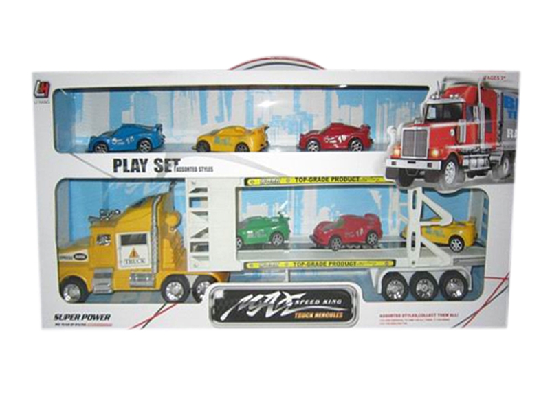 FRICTION CAR RED & YELLOW & BIU - HP1113430