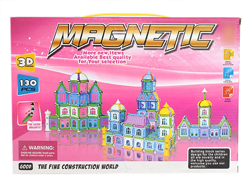 MAGNETIC BUILDING BLOCKS 130PCS - HP1113683