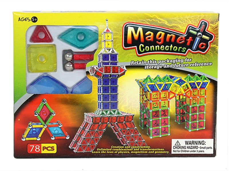 MAGNETIC BUILDING BLOCKS 78PCS - HP1113715