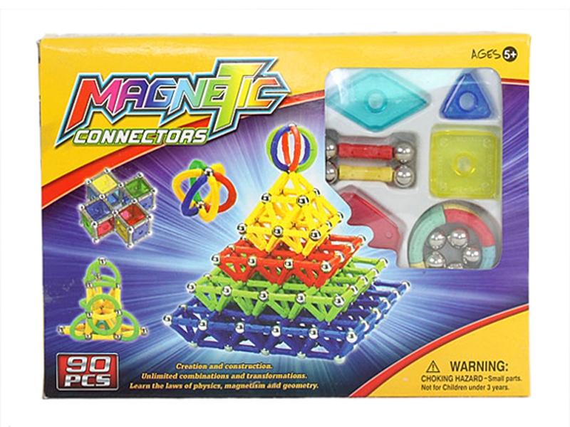 MAGNETIC BUILDING BLOCKS 90PCS - HP1113718