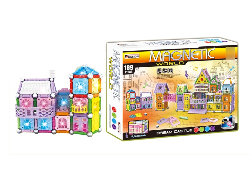 MAGNETIC BUILDING BLOCKS W/INCLUDED BATTERY - HP1113758