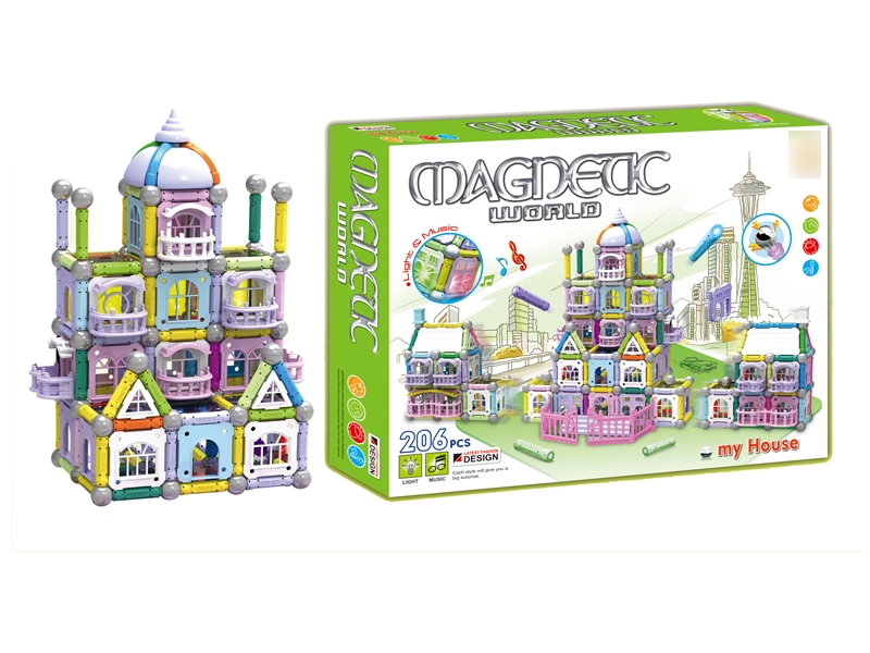 MAGNETIC BUILDING BLOCKS W/INCLUDED BATTERY - HP1113760