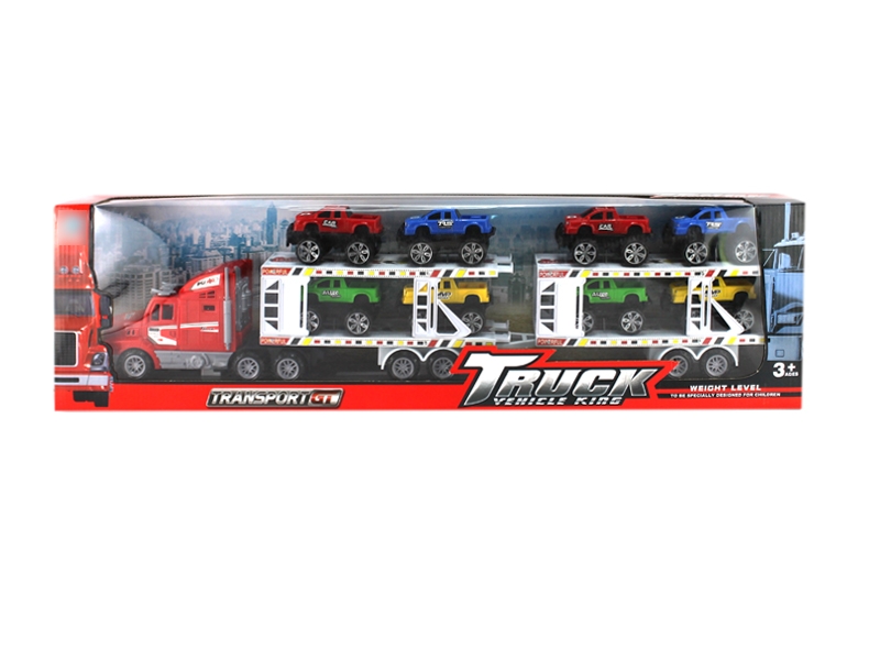 FRICTION CAR RED & YELLOW & BIU - HP1113951