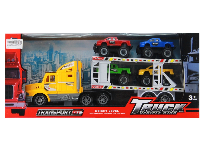 FRICTION CAR RED & YELLOW & BIU - HP1113953