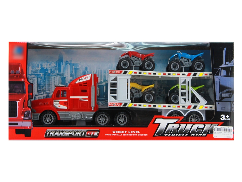 FRICTION CAR RED & YELLOW & BIU - HP1113954