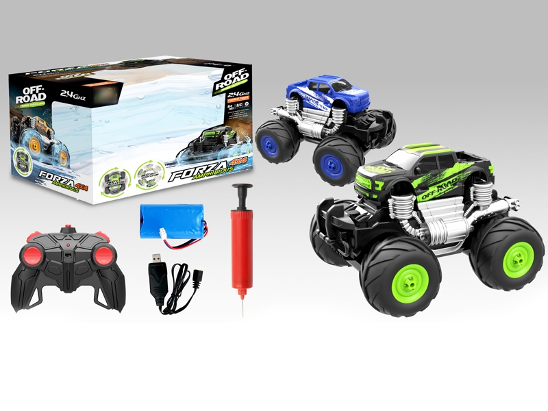 2.4G R/C CAR W/RECHARGER BATTERY CAN WORK ON LAND & WATER - HP1114225