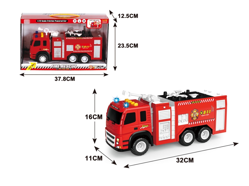 FRICTION FIRE TRUCK W/IC & LIGHT CELL INCLUDED - HP1114482