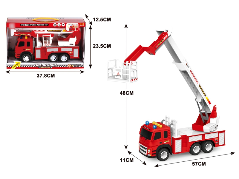 FRICTION FIRE TRUCK W/IC & LIGHT CELL INCLUDED - HP1114483
