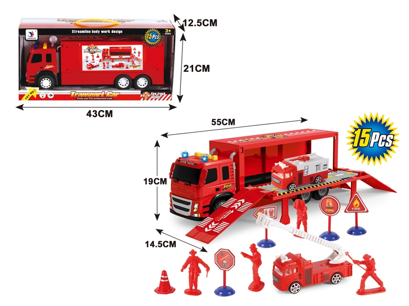 FRICTION FIRE TRUCK W/IC & LIGHT CELL INCLUDED - HP1114486