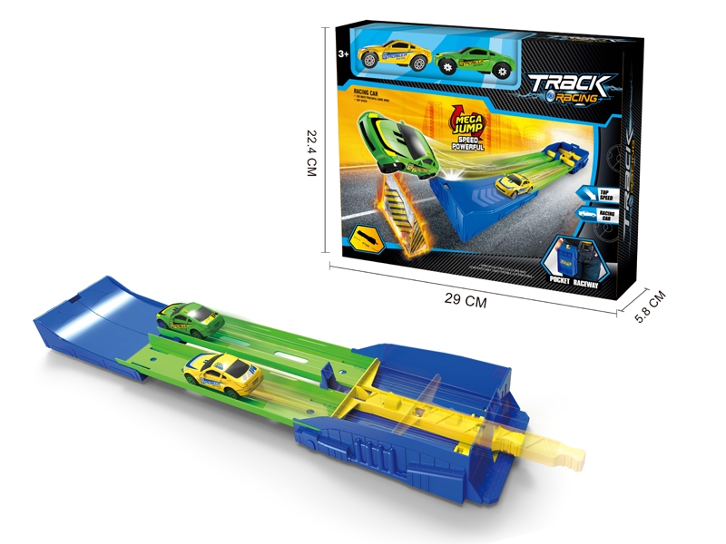 PRESS AND GO RAILWAY TRACK W/2 CAR - HP1114937