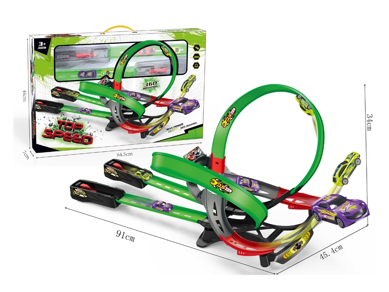 PRESS AND GO RAILWAY TRACK W/2 CAR - HP1114945