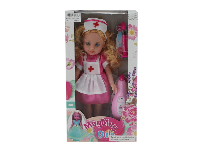 30CM RUBBER DOLL W/MUSIC - HP1115054