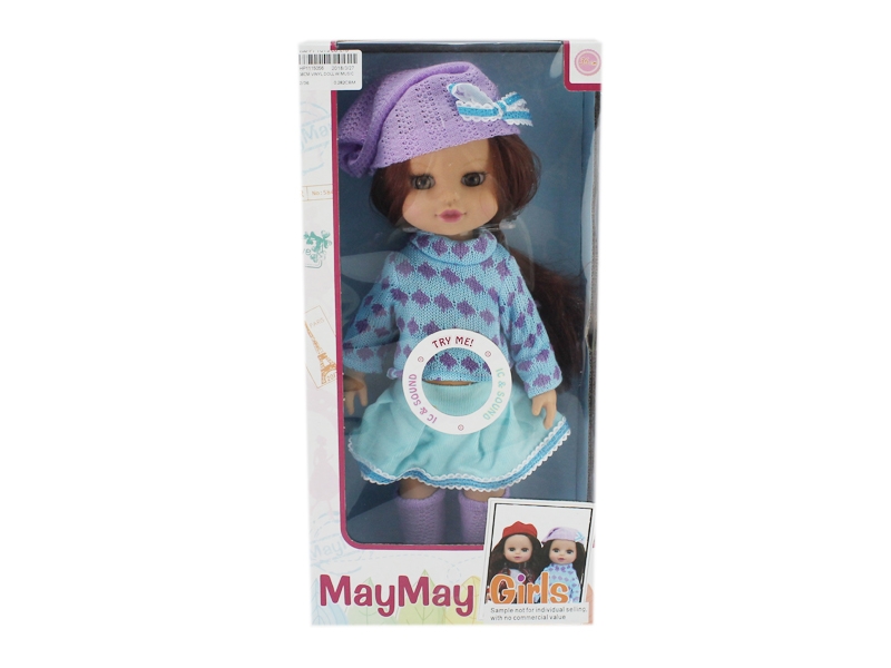 36CM RUBBER DOLL W/MUSIC - HP1115056
