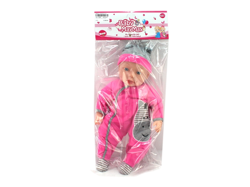40CM COTTON BODY DOLL W/4 SOUND IC ,2 COLORS - HP1115060