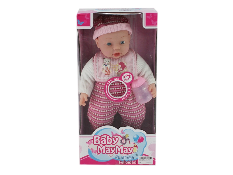 40CM COTTON BODY DOLL W/6 SOUND IC ,2 COLORS - HP1115063
