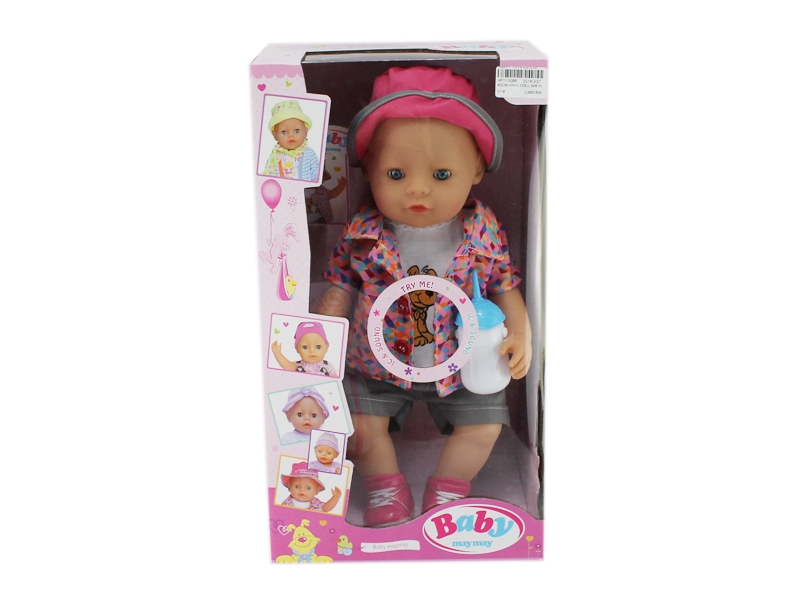 43CM RUBBER DOLL W/6 SOUND IC - HP1115068