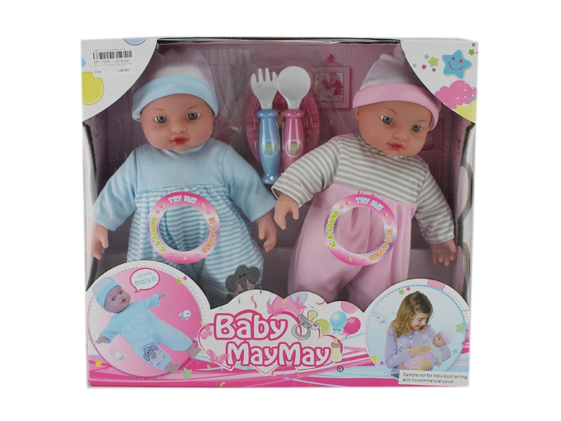 30CM COTTON BODY DOLL W/4 SOUNDS IC 2PCS - HP1115074