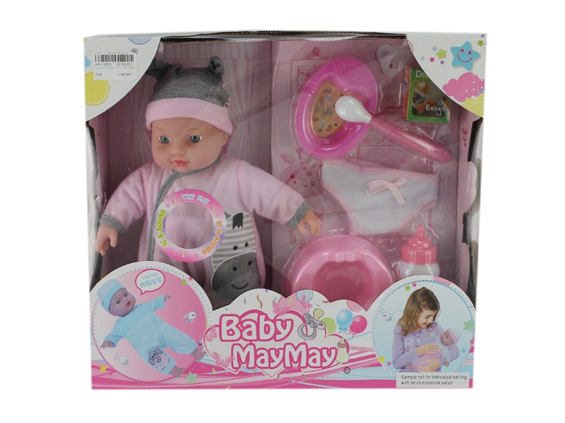 30CM COTTON BODY DOLL W/4 SOUNDS IC 2ASST - HP1115075