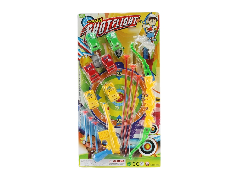 FREE WAY CAR 6PCS W/SOFT SHOOTING GUN SET - HP1115965