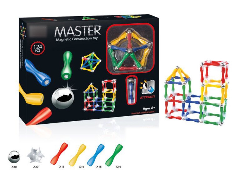 MAGNETIC  BUILDING BLOCKS 124PCS - HP1115998