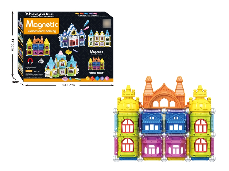 3D MAGNETIC BUILDING BLOCKS 60PCS - HP1116671