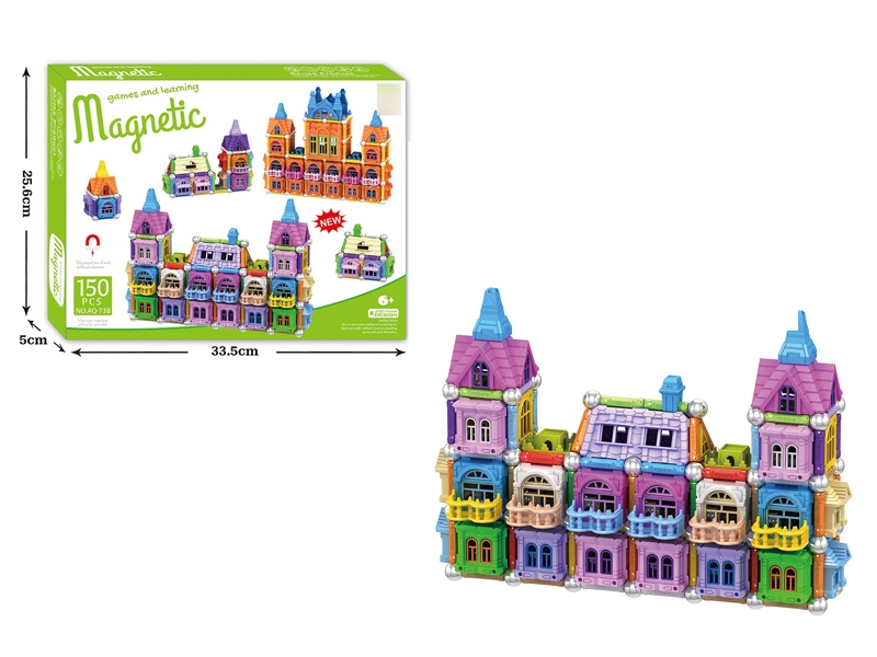 3D MAGNETIC BUILDING BLOCKS 150PCS - HP1116682
