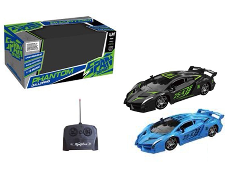 1:16 4 FUNCTION R/C CAR BLACK/BLUE - HP1116781