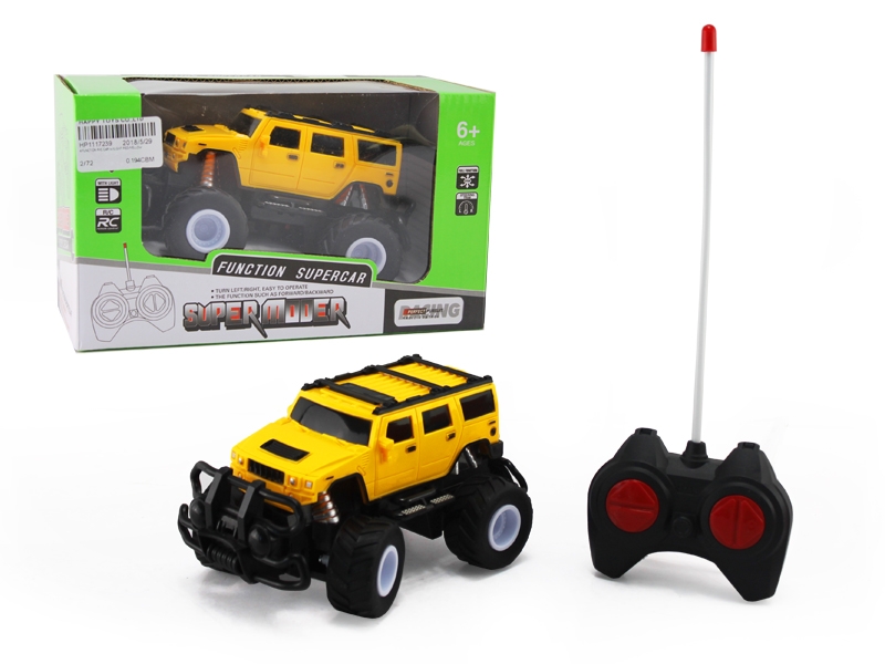 4 FUNCTION R/C CAR W/LIGHT RED/YELLOW - HP1117239