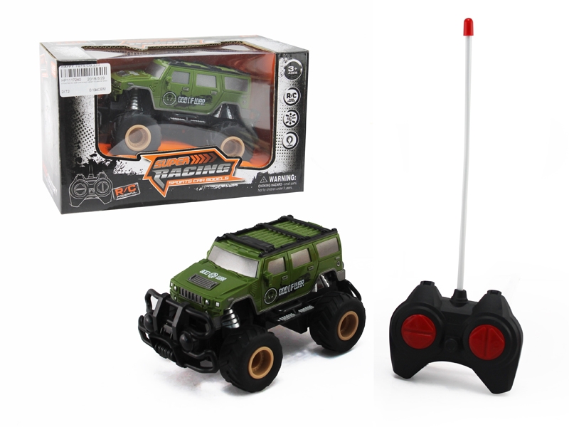 4 FUNCTION R/C AMRY CAR W/LIGHT DESERT YELLOW/ARMY GREEN - HP1117240