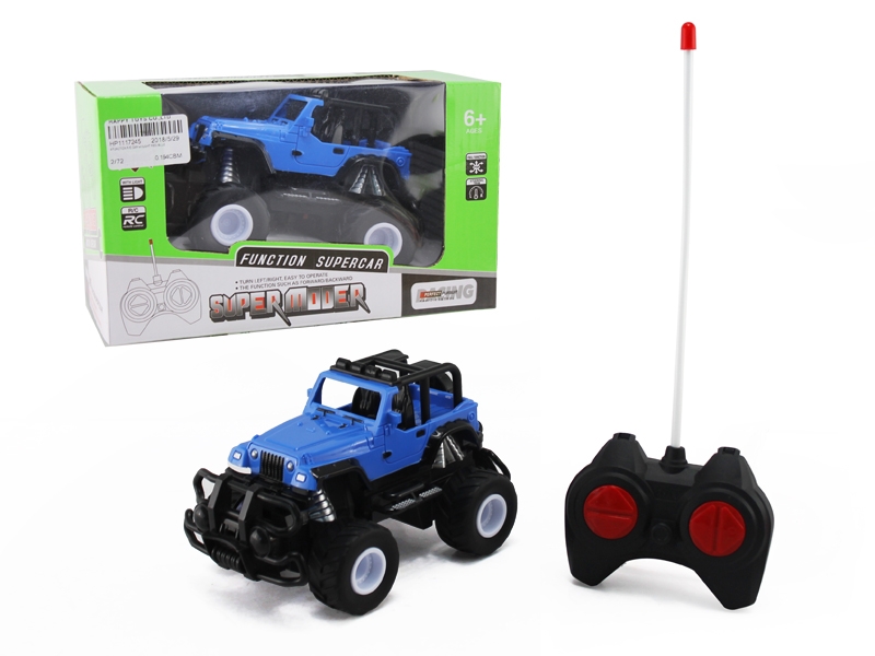 4 FUNCTION R/C CAR W/LIGHT RED/BLUE - HP1117245