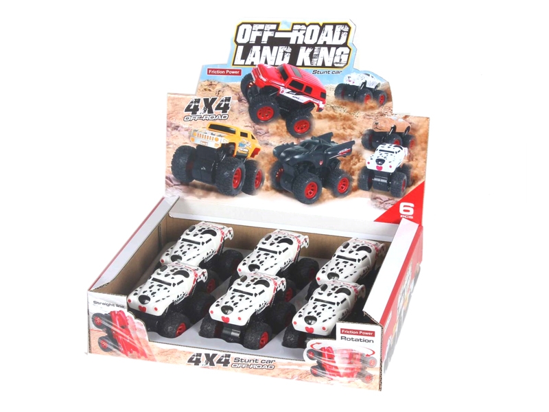 FRICTION STUNT CAR 6PCS/DISPLAY BOX - HP1117251