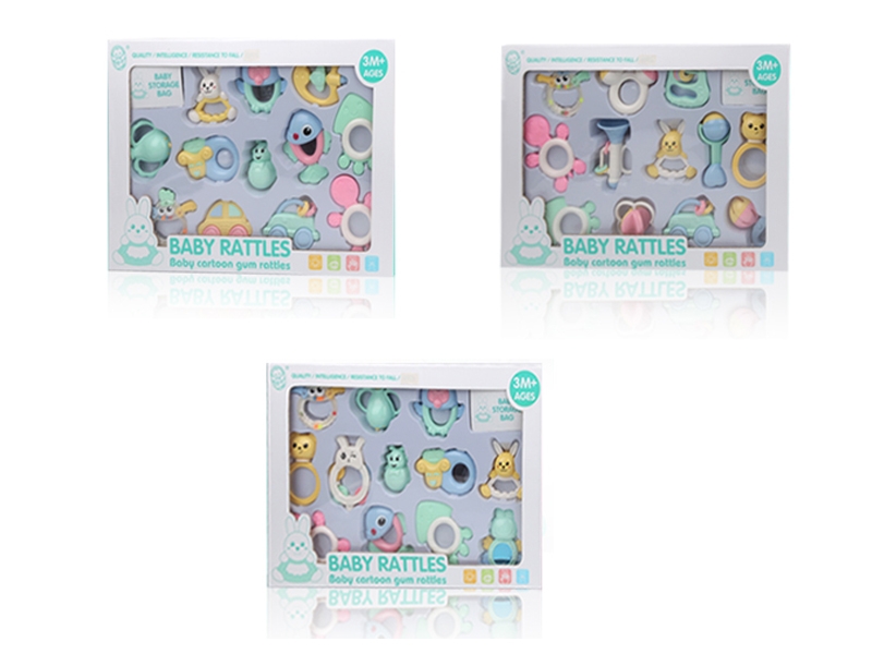 BABY RATTLE SET 9PCS 3 ASST. - HP1118232
