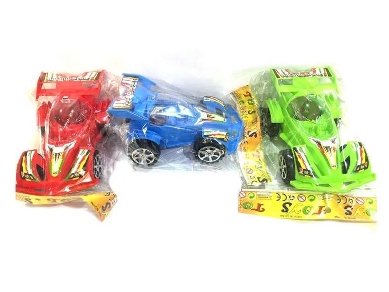 PULL LINE CARTOON CAR W/LIGHT RED & YELLOW & GREEN - HP1118235