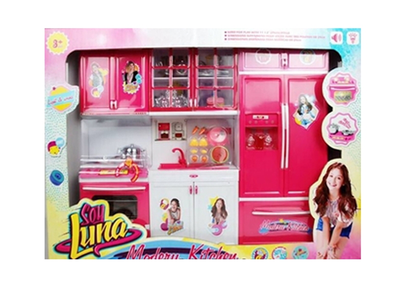 Soy Luna                          三合一时尚厨房组合                （灯光声音.包电2粒AAA）            彩盒规格：47.5*9.5*3 - HP1119173
