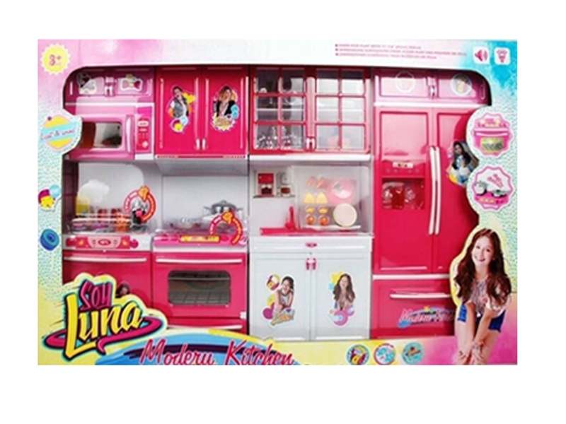 Soy Luna                         四合一时尚厨房组合                 （灯光声音.包电2粒AAA）            彩盒规格：54*9.5*36 - HP1119174