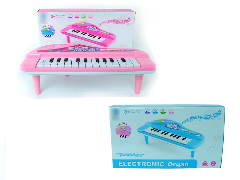 ELECTRONIC ORGAN W/LIGHT & MUSIC PINK & BIU - HP1119184