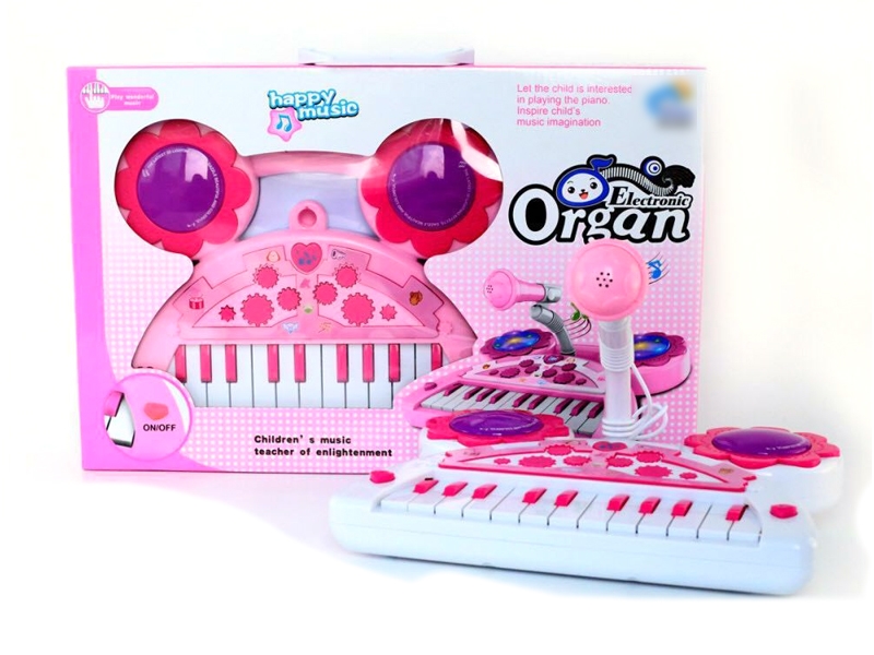 ELECTRONIC ORGAN W/LIGHT & MUSIC PINK & BIU & WHITE - HP1119185