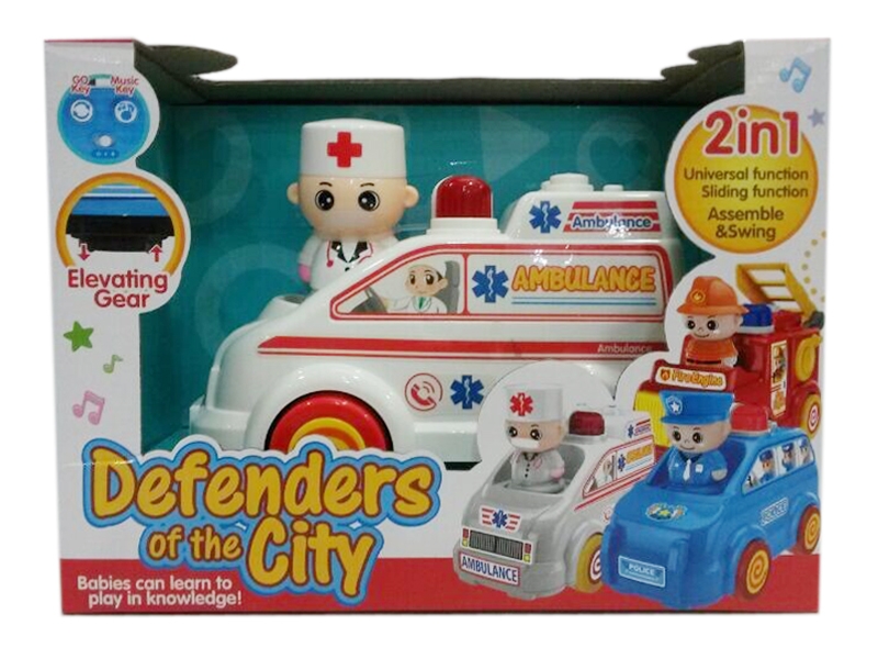 B/O BUMP& GO  AMBULANCE W/LIGHT & MUSIC - HP1119434