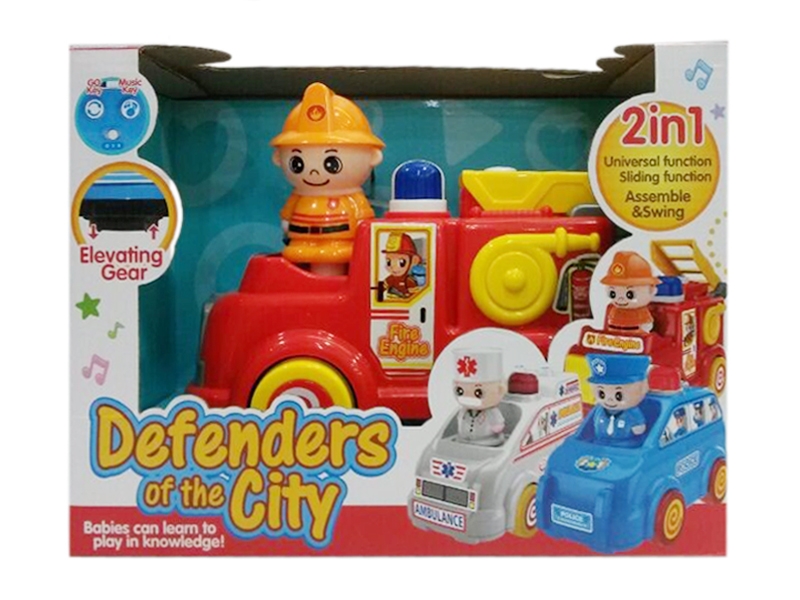 B/O BUMP& GO  FIRE TRUCK  W/LIGHT & MUSIC - HP1119435