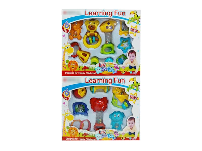 BABY RATTLE 8PCS 2 ASST. - HP1119440