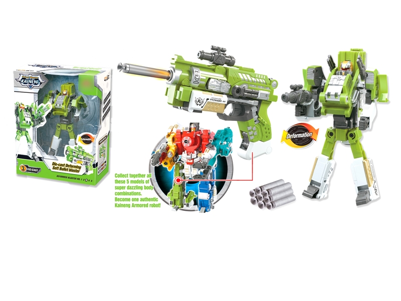 DIECAST TRANSFORMATION SOFT SHOOTING GUN - HP1119720