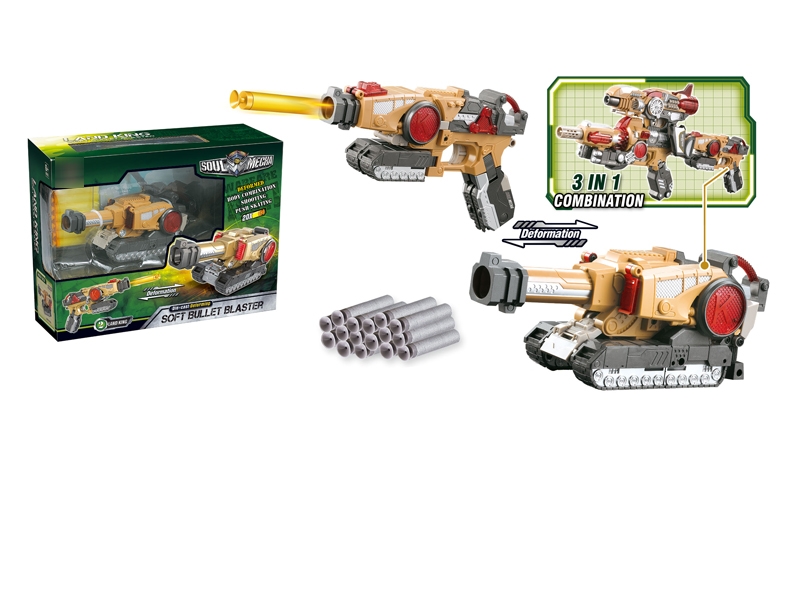 DIECAST TRANSFORMATION SOFT SHOOTING GUN - HP1119726