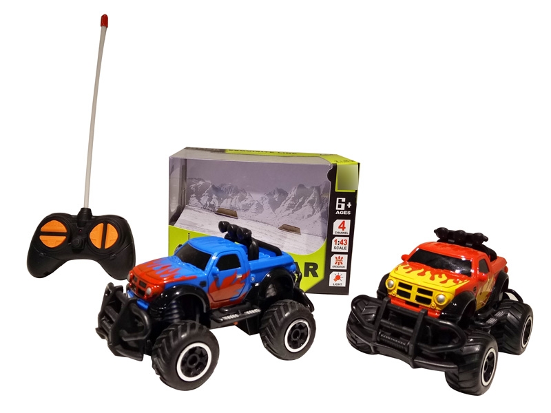 1:43 4 FUNCTION R/C CAR,NOT INCLUDED BATTERY RED/BLUE - HP1119898