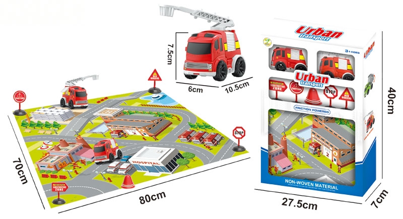 FRICTION CAR 2 PCS W/ACCESSERIES - HP1119975