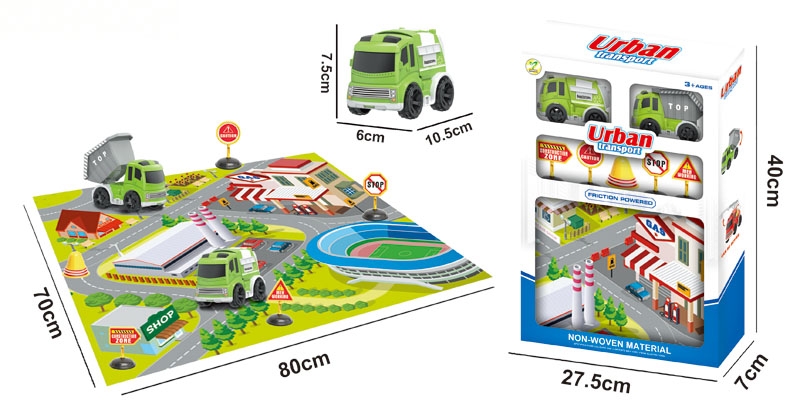 FRICTION CAR 2 PCS W/ACCESSERIES - HP1119977