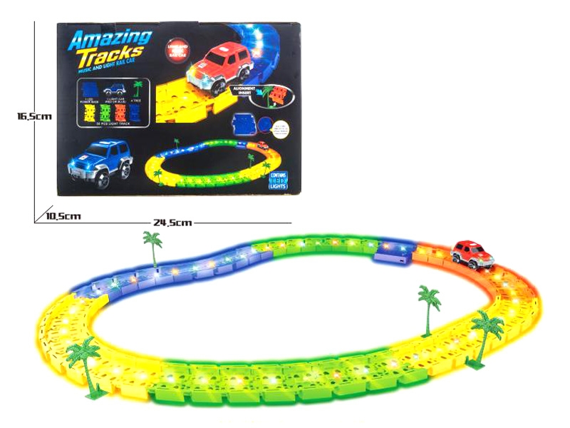 B/O RAIL CAR W/LIGHT & MUSIC 52PCS - HP1120098