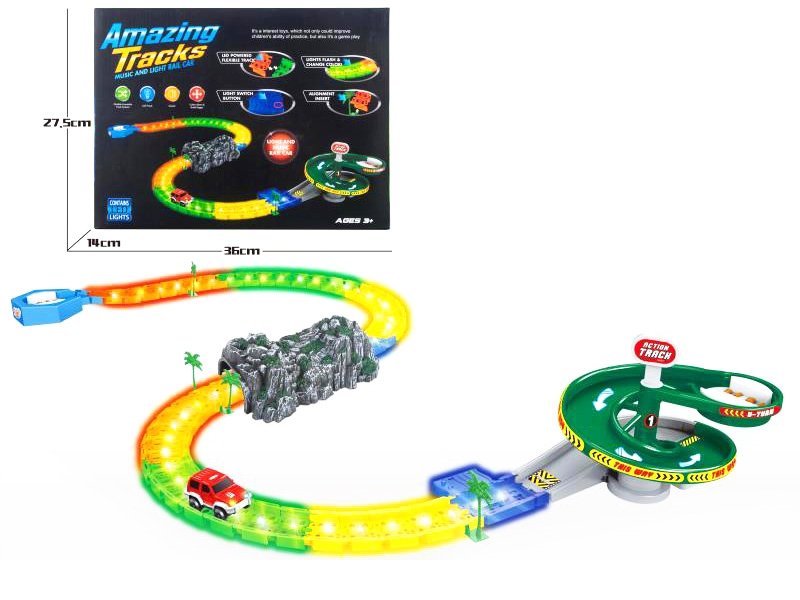 B/O RAIL CAR W/LIGHT & MUSIC 54PCS - HP1120100