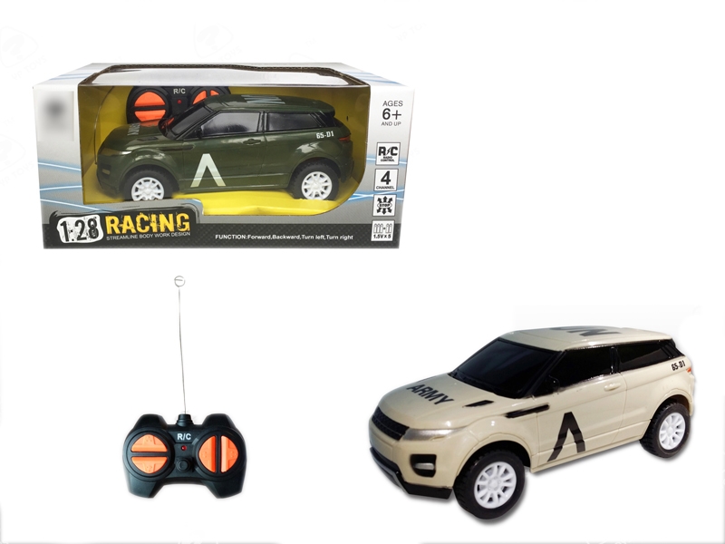 1:28 4 FUNCTION R/C CAR,NOT INCLUDED BATTERY ARMY GREEN/DESERT YELLOW - HP1120116