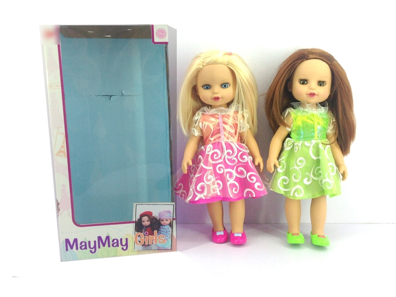 36CM RUBBER DOLL W/MUSIC 2 ASST. - HP1120256