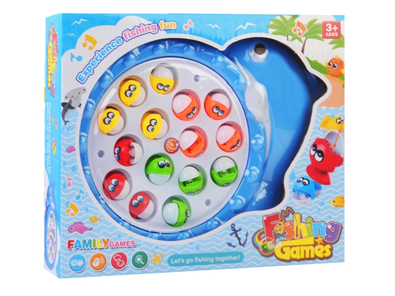 B/O FISHING PLAY SET W/MUSIC BIU & PINK - HP1121489